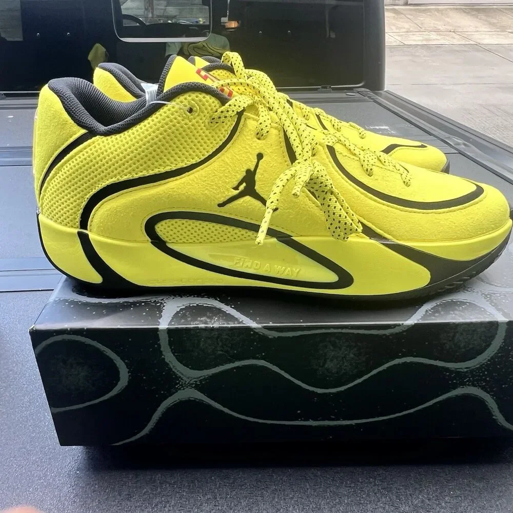 Nike Jordan Tatum 4 'Bruce Lee' Yellow Black HQ4614-700 Men's Size 11 Shoes